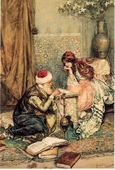unknow artist Arab or Arabic people and life. Orientalism oil paintings  397 oil painting image
